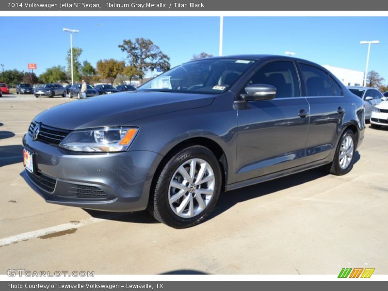 Platinum Gray Metallic / Titan Black 2014 Volkswagen Jetta SE Sedan