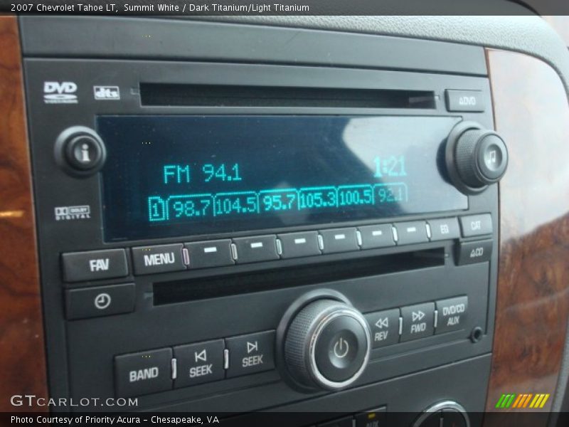 Summit White / Dark Titanium/Light Titanium 2007 Chevrolet Tahoe LT