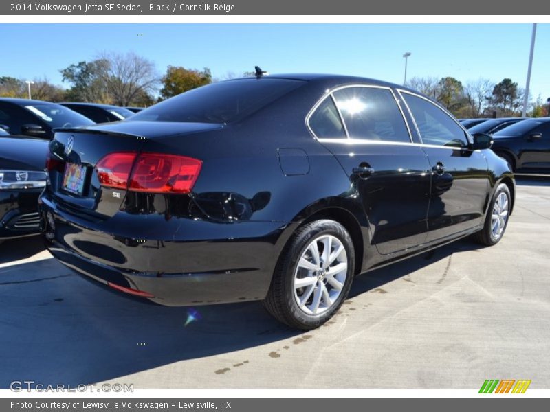 Black / Cornsilk Beige 2014 Volkswagen Jetta SE Sedan