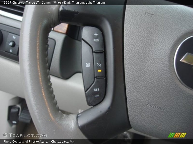 Summit White / Dark Titanium/Light Titanium 2007 Chevrolet Tahoe LT