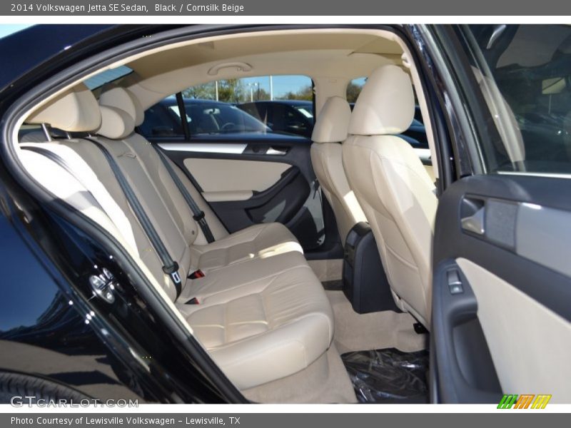 Black / Cornsilk Beige 2014 Volkswagen Jetta SE Sedan