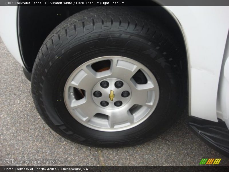 Summit White / Dark Titanium/Light Titanium 2007 Chevrolet Tahoe LT
