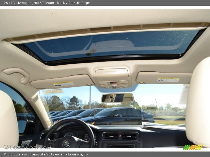 Black / Cornsilk Beige 2014 Volkswagen Jetta SE Sedan