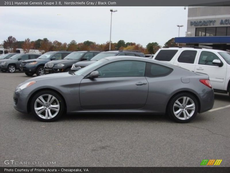 Nordschleife Gray / Black Cloth 2011 Hyundai Genesis Coupe 3.8
