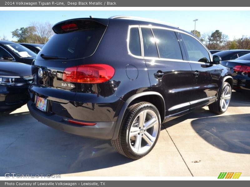 Deep Black Metallic / Black 2014 Volkswagen Tiguan R-Line