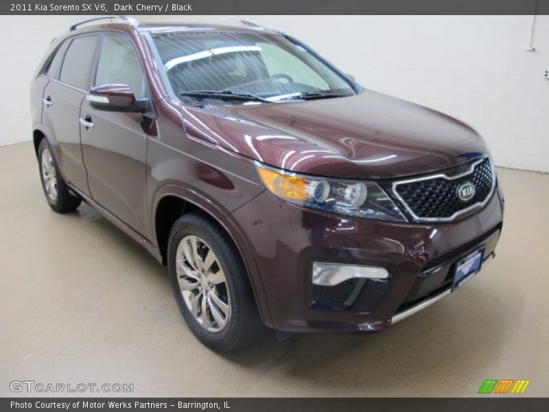 Dark Cherry / Black 2011 Kia Sorento SX V6