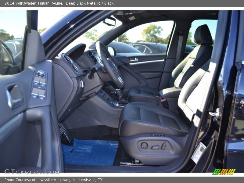 Deep Black Metallic / Black 2014 Volkswagen Tiguan R-Line