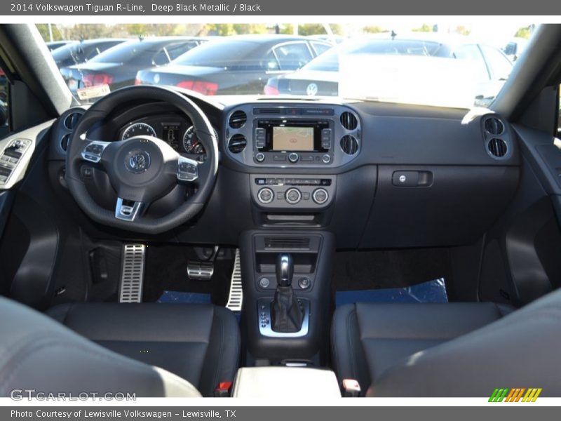 Deep Black Metallic / Black 2014 Volkswagen Tiguan R-Line