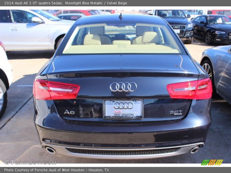 Moonlight Blue Metallic / Velvet Beige 2014 Audi A6 3.0T quattro Sedan