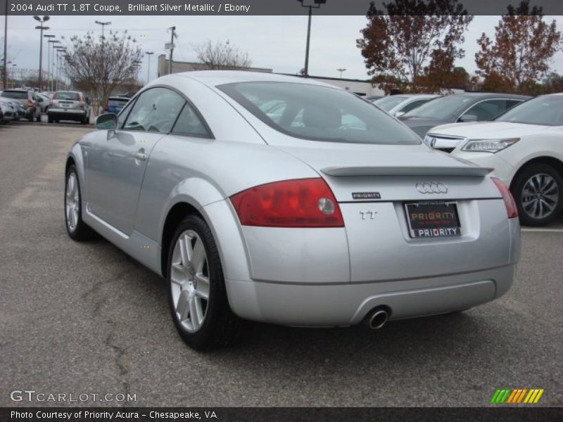 Brilliant Silver Metallic / Ebony 2004 Audi TT 1.8T Coupe