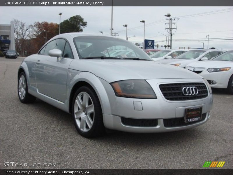 Brilliant Silver Metallic / Ebony 2004 Audi TT 1.8T Coupe