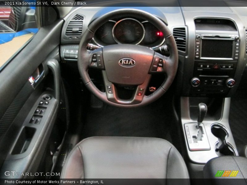 Dark Cherry / Black 2011 Kia Sorento SX V6