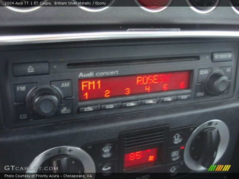 Audio System of 2004 TT 1.8T Coupe