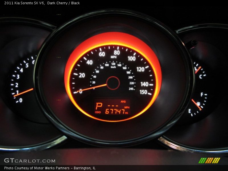 Dark Cherry / Black 2011 Kia Sorento SX V6