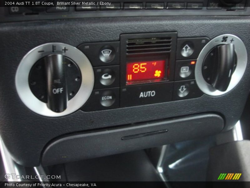 Controls of 2004 TT 1.8T Coupe