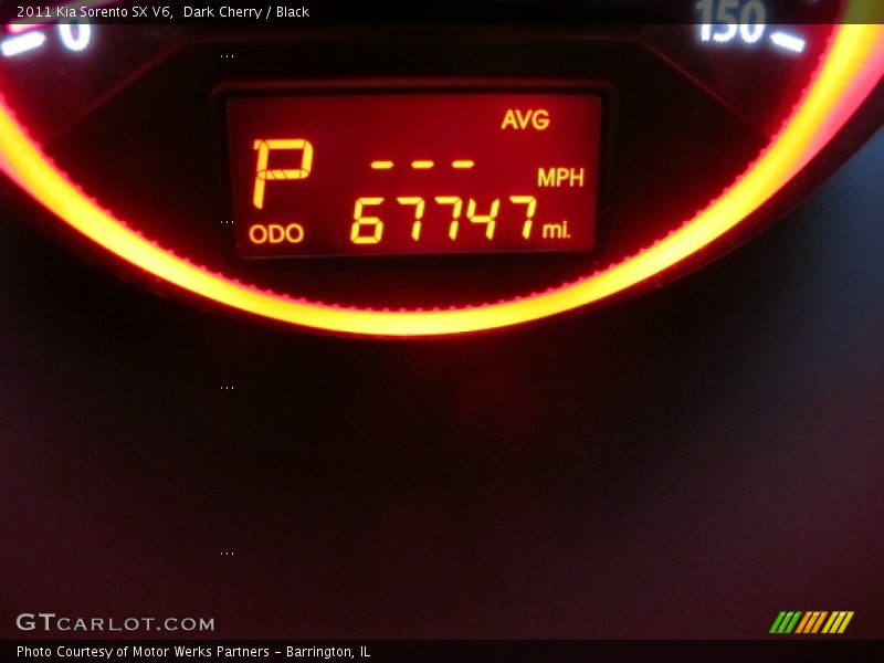 Dark Cherry / Black 2011 Kia Sorento SX V6