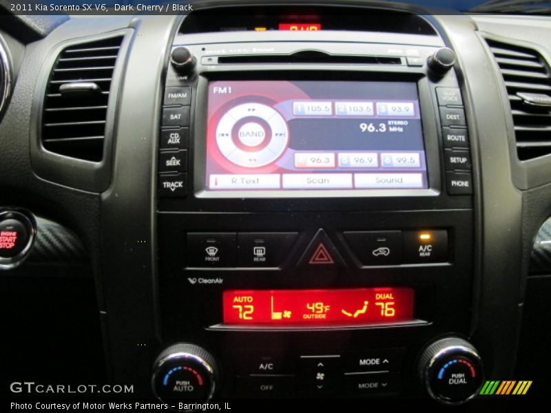 Dark Cherry / Black 2011 Kia Sorento SX V6