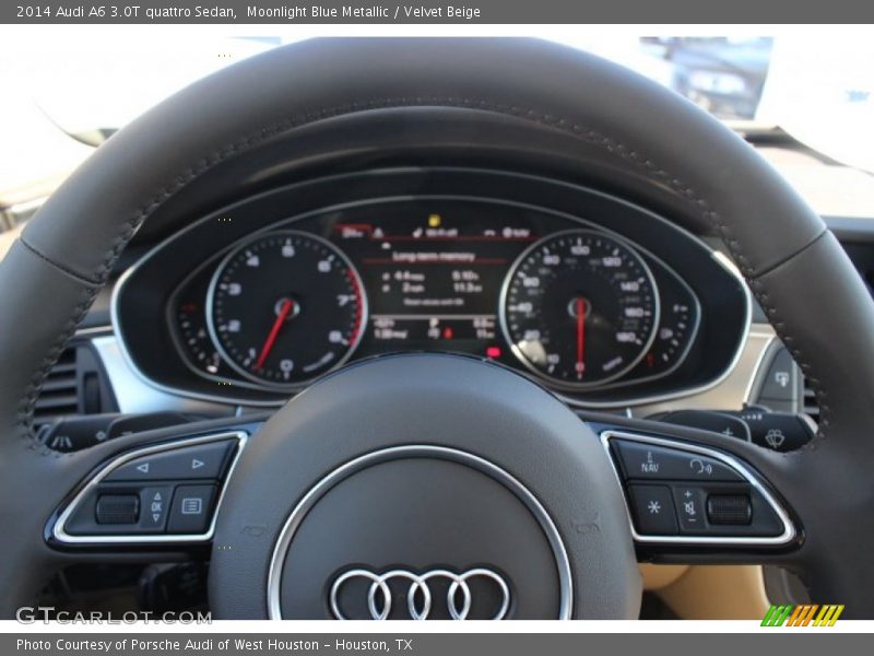 Moonlight Blue Metallic / Velvet Beige 2014 Audi A6 3.0T quattro Sedan