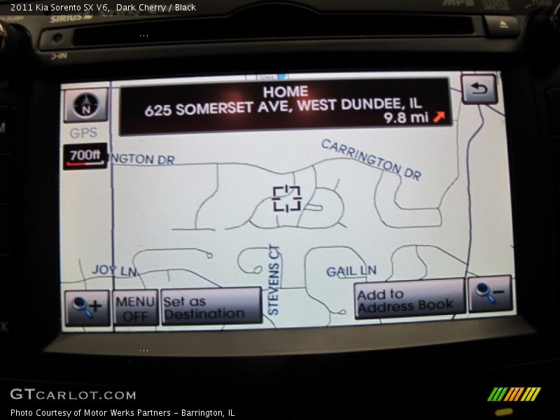 Dark Cherry / Black 2011 Kia Sorento SX V6