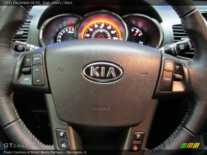 Dark Cherry / Black 2011 Kia Sorento SX V6