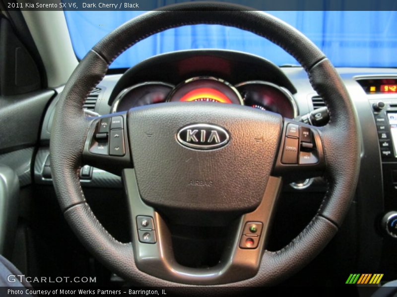 Dark Cherry / Black 2011 Kia Sorento SX V6