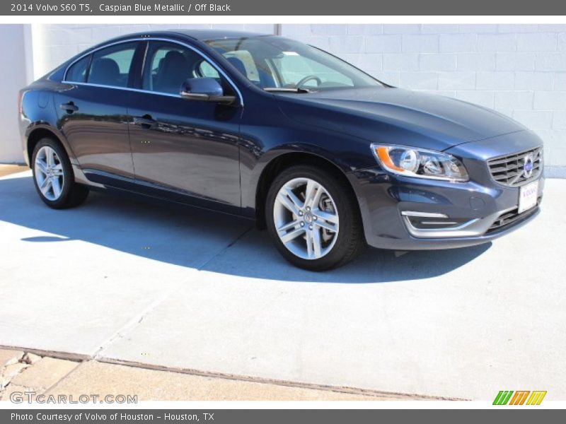 Caspian Blue Metallic / Off Black 2014 Volvo S60 T5