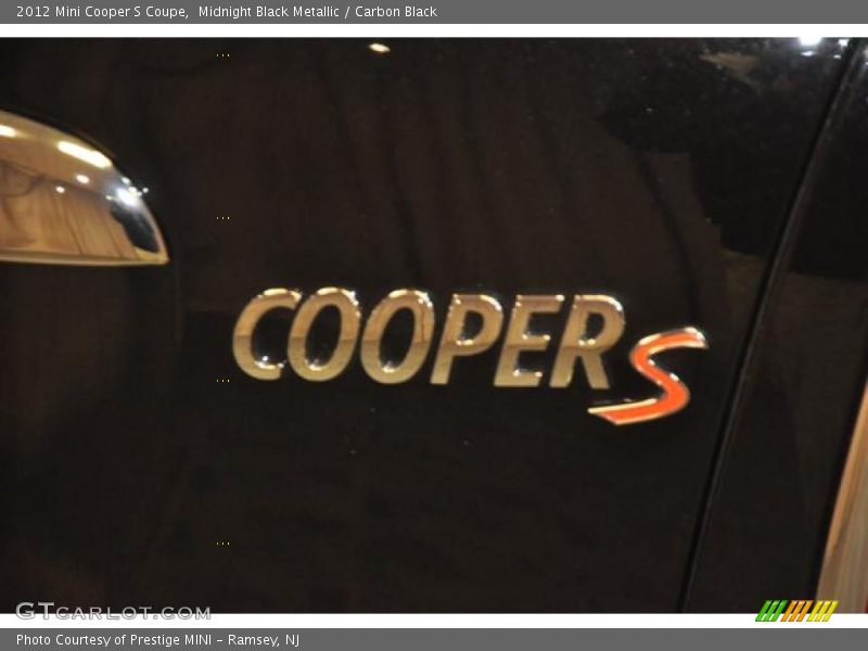 Midnight Black Metallic / Carbon Black 2012 Mini Cooper S Coupe