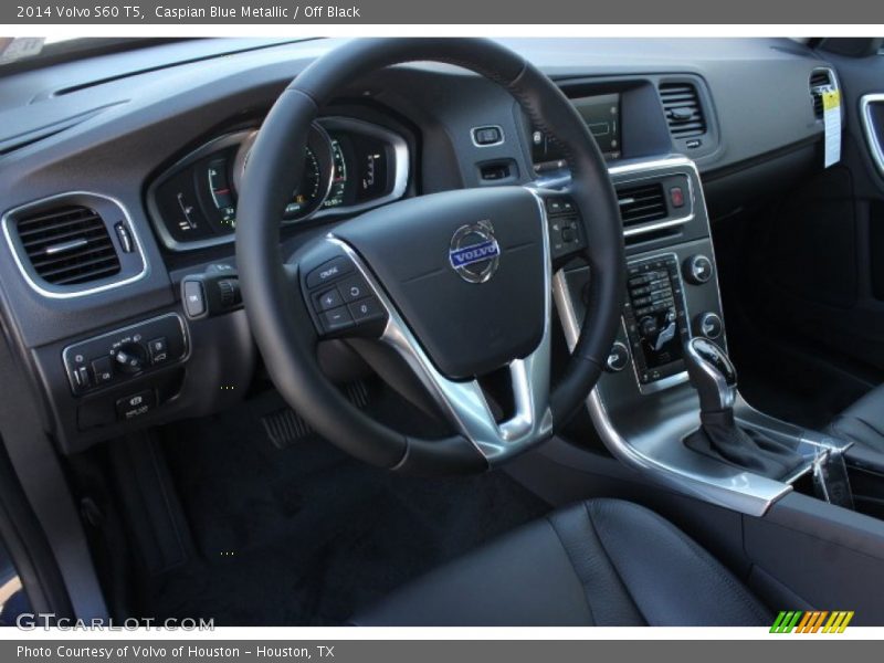 Caspian Blue Metallic / Off Black 2014 Volvo S60 T5