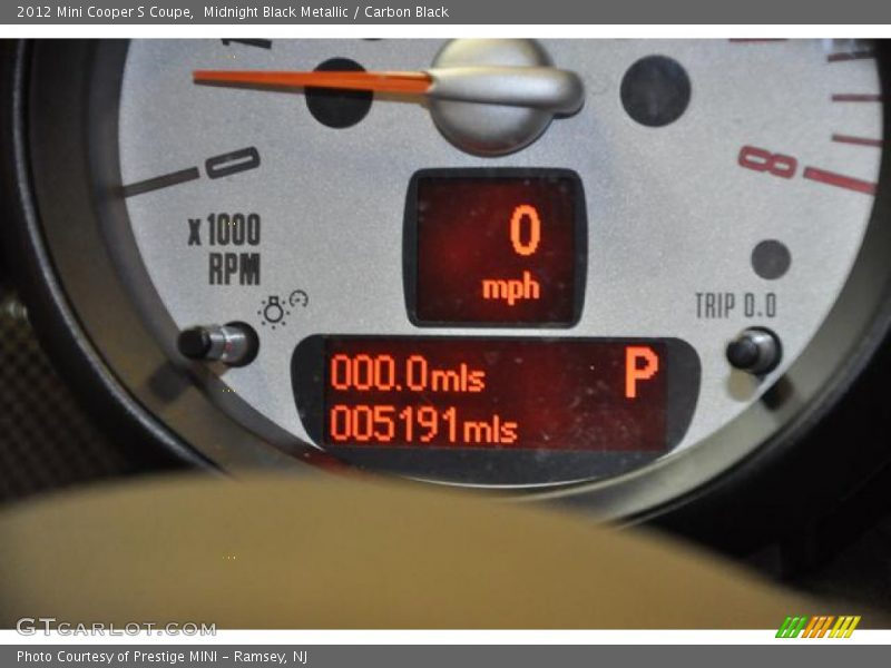 Midnight Black Metallic / Carbon Black 2012 Mini Cooper S Coupe