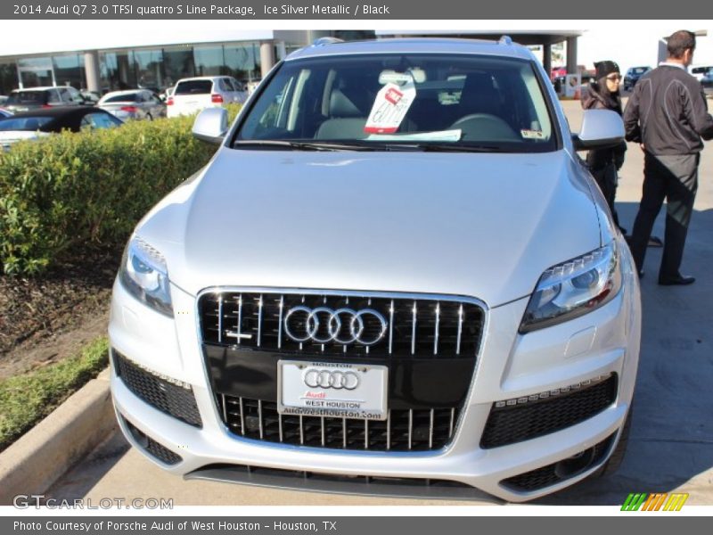 Ice Silver Metallic / Black 2014 Audi Q7 3.0 TFSI quattro S Line Package