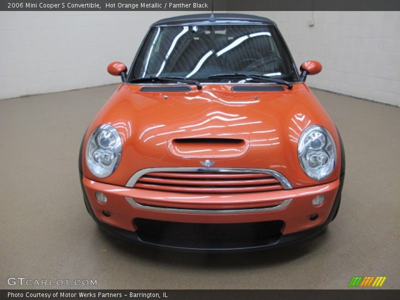 Hot Orange Metallic / Panther Black 2006 Mini Cooper S Convertible