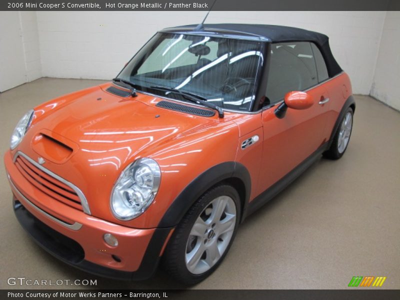 Hot Orange Metallic / Panther Black 2006 Mini Cooper S Convertible