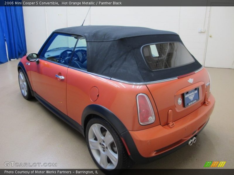 Hot Orange Metallic / Panther Black 2006 Mini Cooper S Convertible