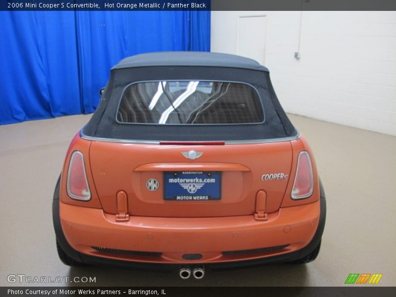 Hot Orange Metallic / Panther Black 2006 Mini Cooper S Convertible