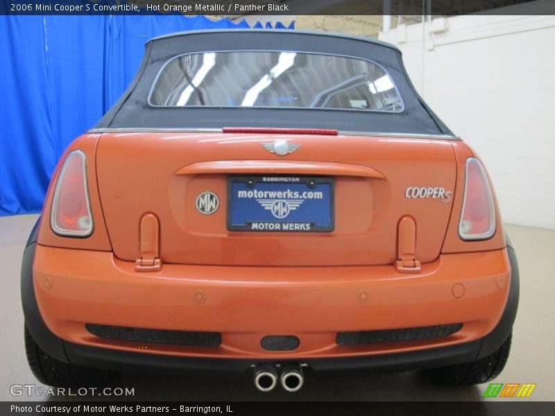 Hot Orange Metallic / Panther Black 2006 Mini Cooper S Convertible