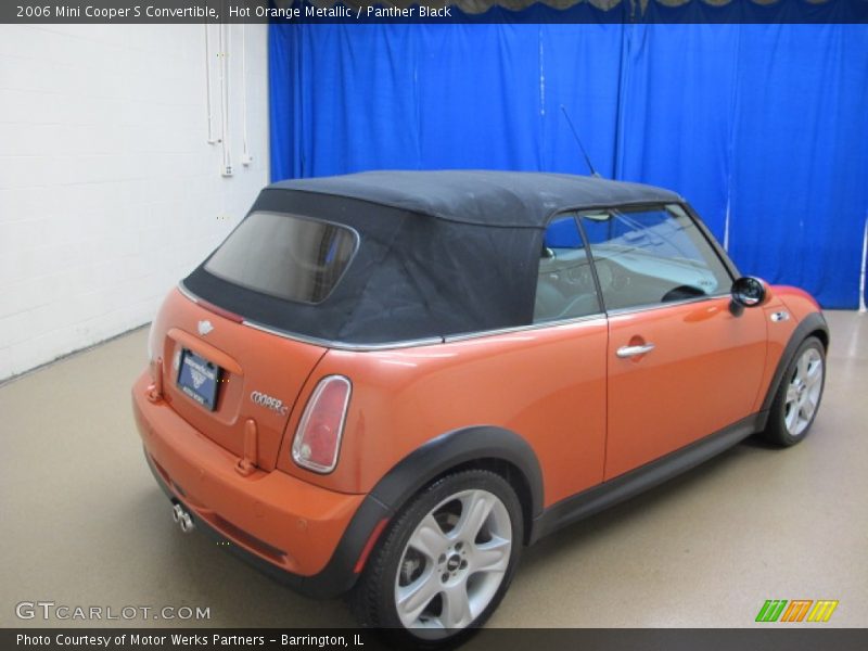 Hot Orange Metallic / Panther Black 2006 Mini Cooper S Convertible
