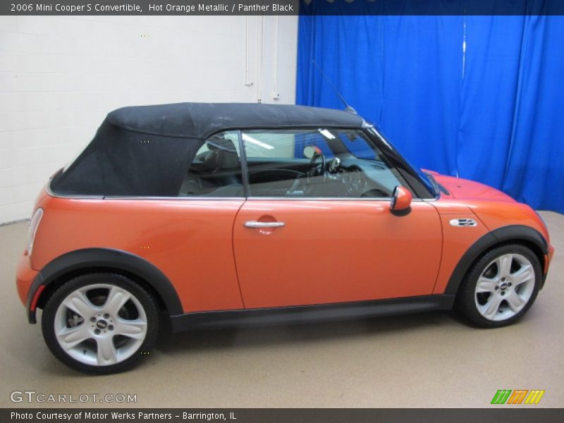 Hot Orange Metallic / Panther Black 2006 Mini Cooper S Convertible