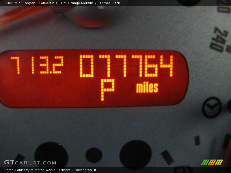 Hot Orange Metallic / Panther Black 2006 Mini Cooper S Convertible