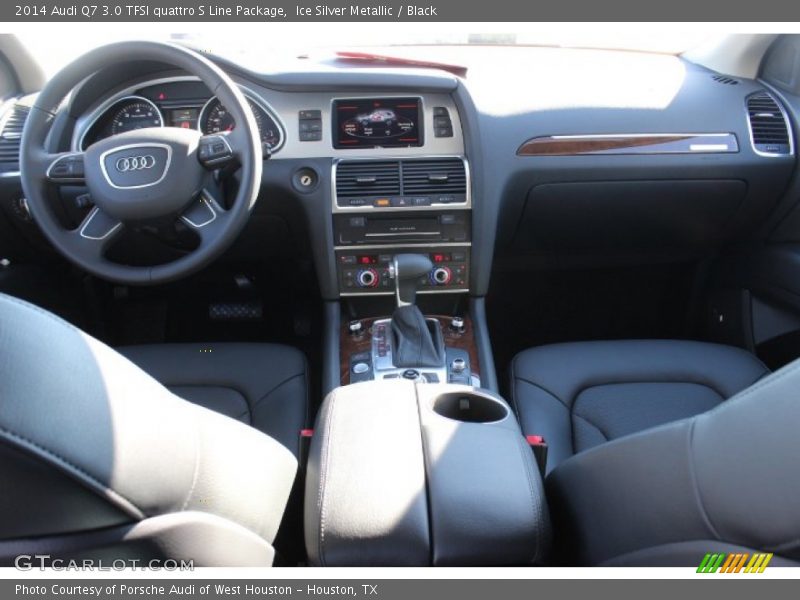 Ice Silver Metallic / Black 2014 Audi Q7 3.0 TFSI quattro S Line Package