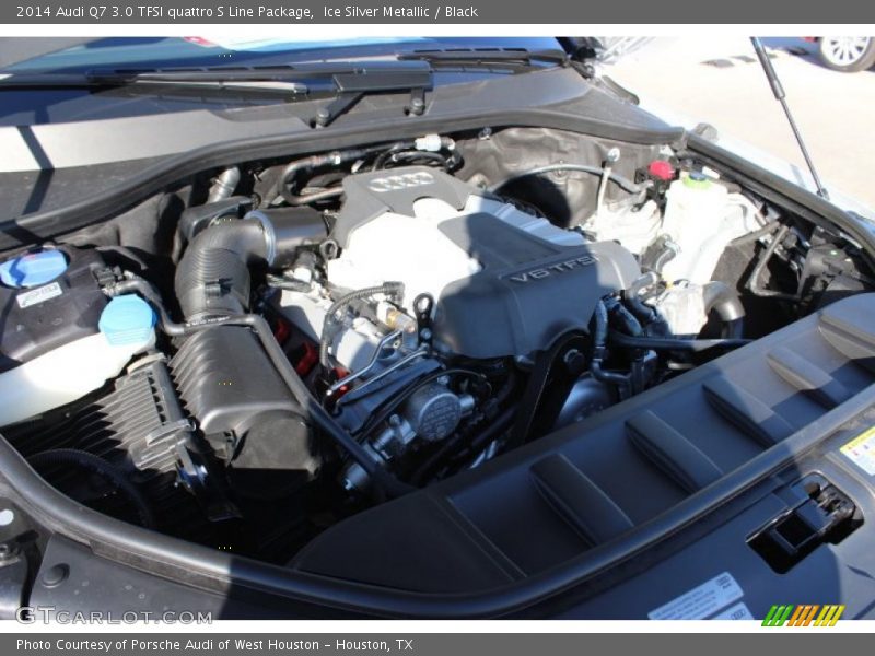 Ice Silver Metallic / Black 2014 Audi Q7 3.0 TFSI quattro S Line Package