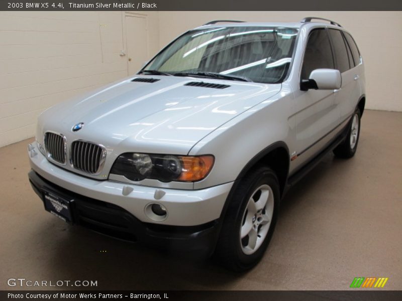 Titanium Silver Metallic / Black 2003 BMW X5 4.4i