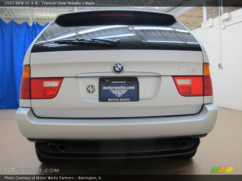 Titanium Silver Metallic / Black 2003 BMW X5 4.4i