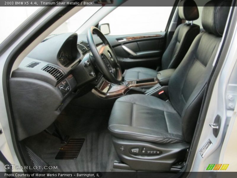 Titanium Silver Metallic / Black 2003 BMW X5 4.4i