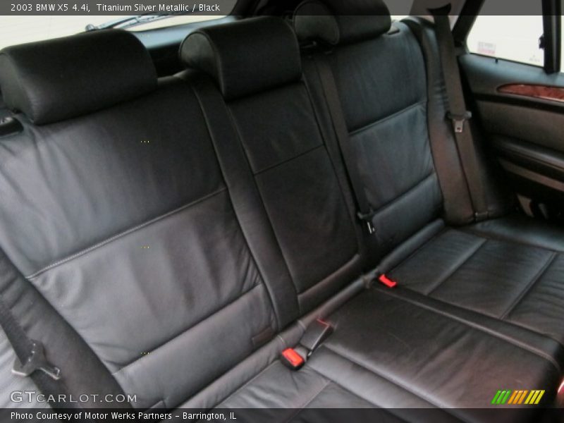 Titanium Silver Metallic / Black 2003 BMW X5 4.4i
