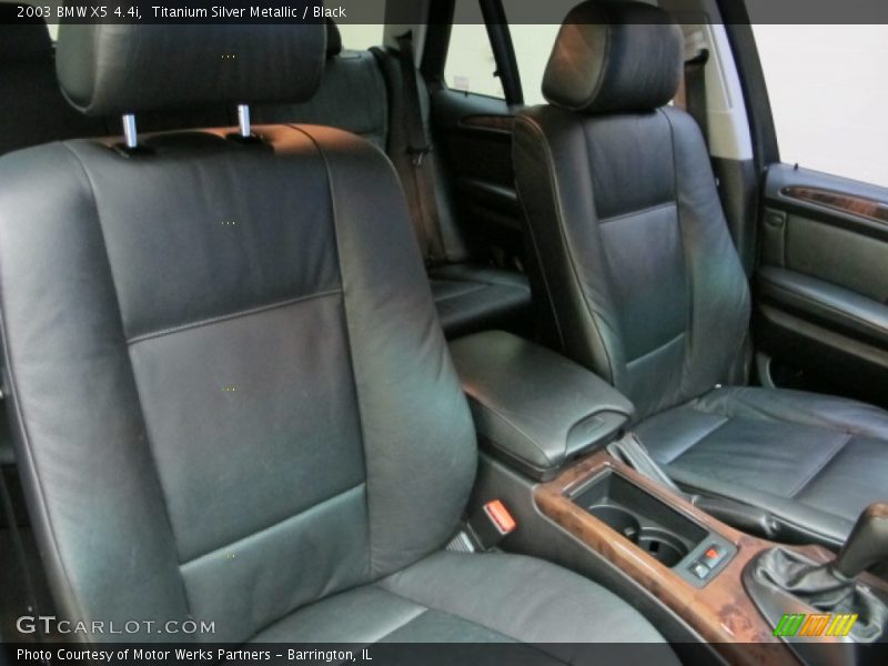 Titanium Silver Metallic / Black 2003 BMW X5 4.4i