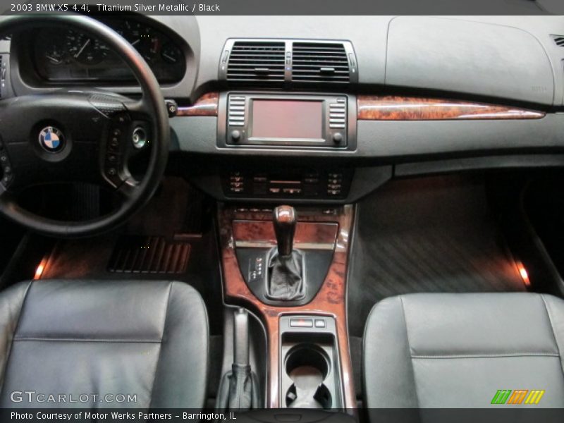 Titanium Silver Metallic / Black 2003 BMW X5 4.4i