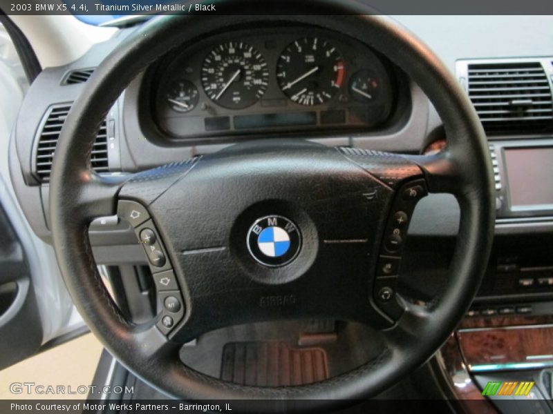 Titanium Silver Metallic / Black 2003 BMW X5 4.4i