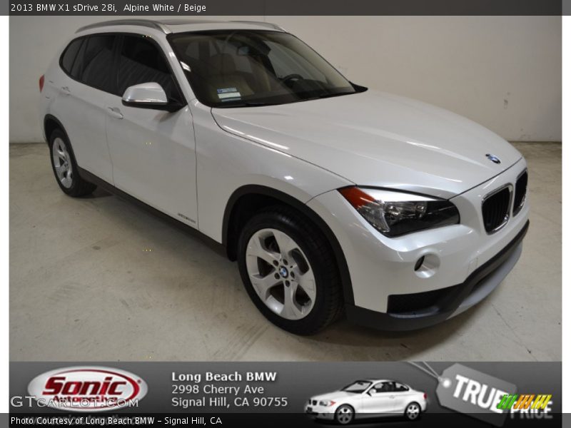 Alpine White / Beige 2013 BMW X1 sDrive 28i
