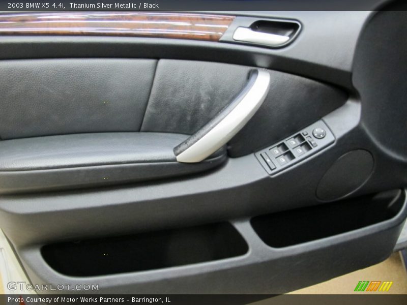 Titanium Silver Metallic / Black 2003 BMW X5 4.4i