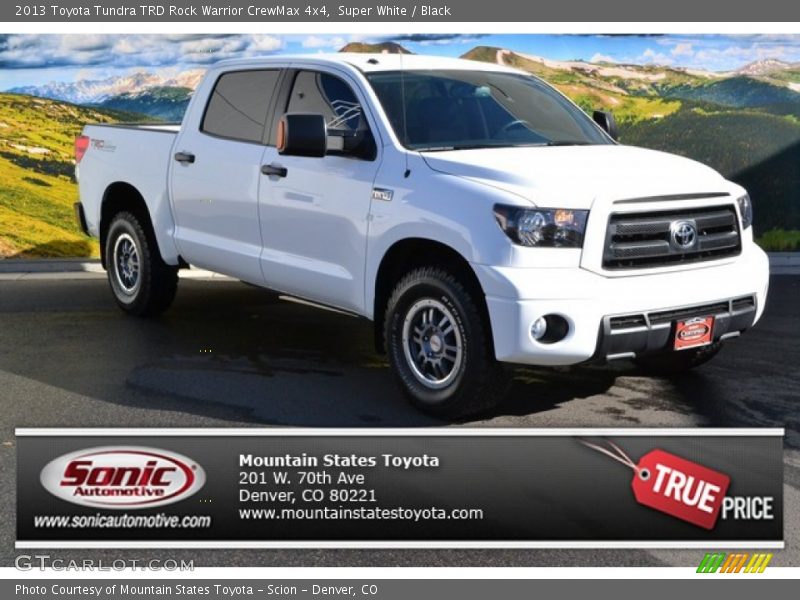 Super White / Black 2013 Toyota Tundra TRD Rock Warrior CrewMax 4x4